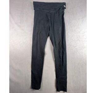 Victoria's Secret PINK Yoga Leggings Black Foldover Waistband Small S